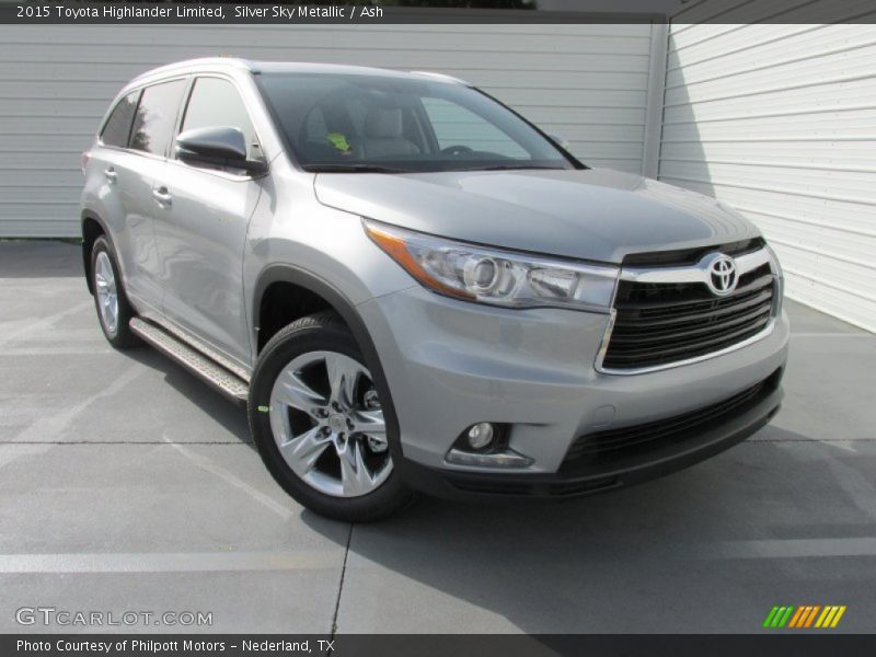 Silver Sky Metallic / Ash 2015 Toyota Highlander Limited