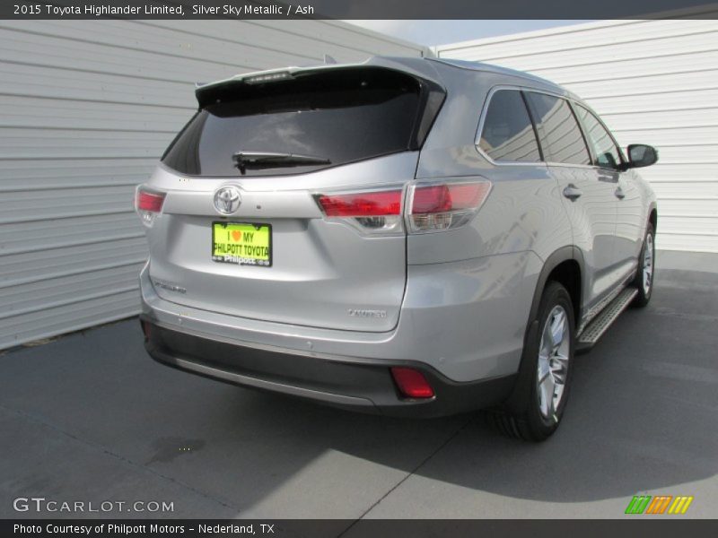 Silver Sky Metallic / Ash 2015 Toyota Highlander Limited