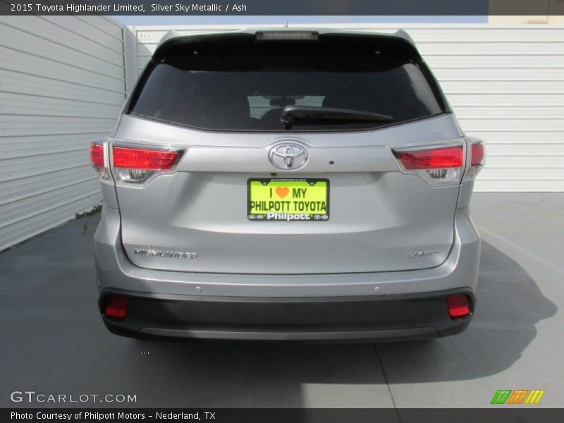 Silver Sky Metallic / Ash 2015 Toyota Highlander Limited