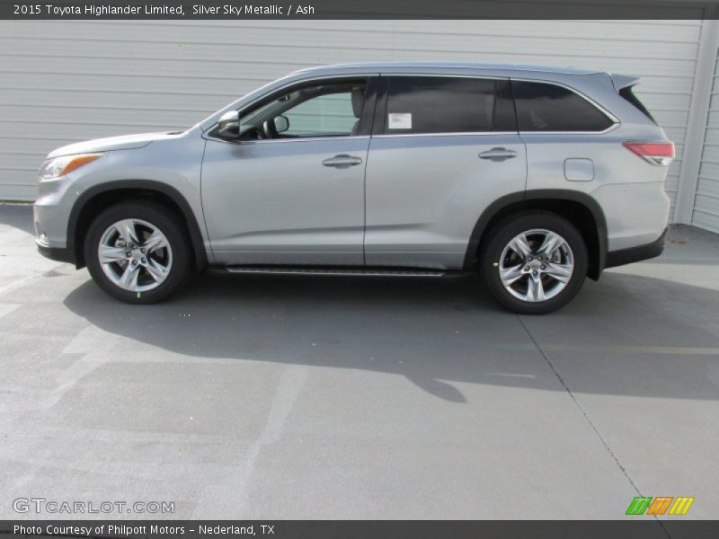 Silver Sky Metallic / Ash 2015 Toyota Highlander Limited