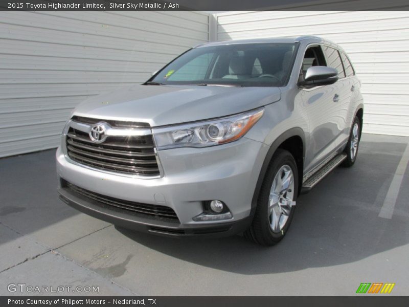 Silver Sky Metallic / Ash 2015 Toyota Highlander Limited