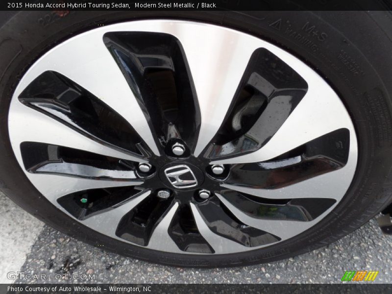 Modern Steel Metallic / Black 2015 Honda Accord Hybrid Touring Sedan