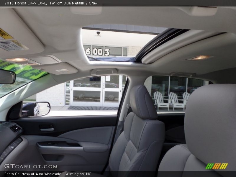 Twilight Blue Metallic / Gray 2013 Honda CR-V EX-L