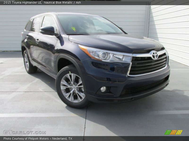 Nautical Blue Metallic / Ash 2015 Toyota Highlander LE
