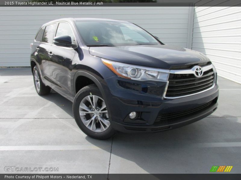 Nautical Blue Metallic / Ash 2015 Toyota Highlander LE