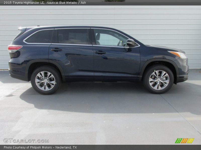 Nautical Blue Metallic / Ash 2015 Toyota Highlander LE