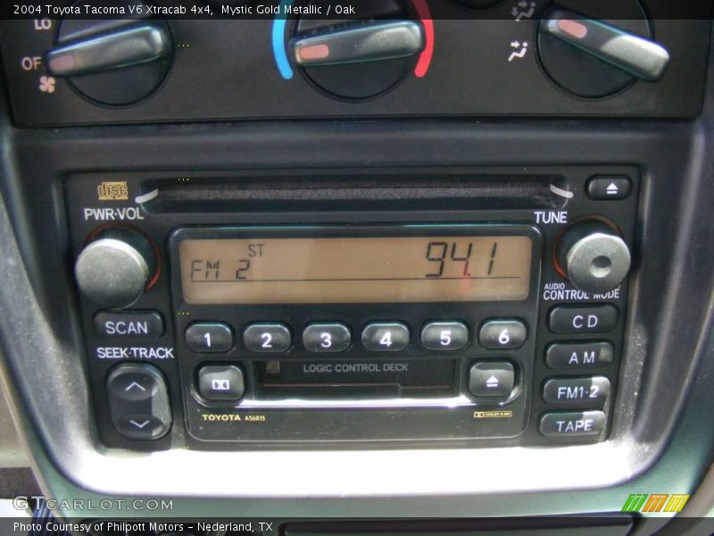Mystic Gold Metallic / Oak 2004 Toyota Tacoma V6 Xtracab 4x4