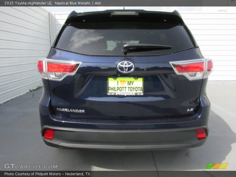 Nautical Blue Metallic / Ash 2015 Toyota Highlander LE