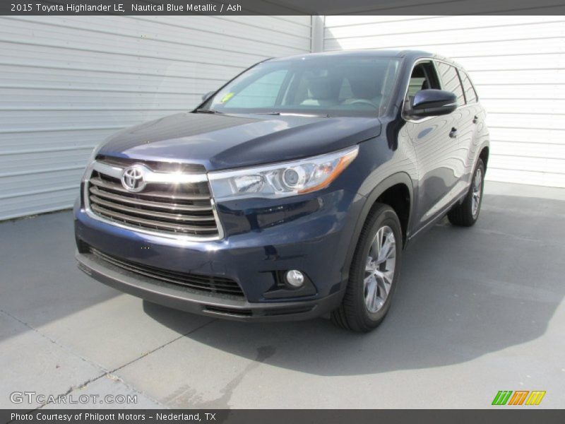 Nautical Blue Metallic / Ash 2015 Toyota Highlander LE