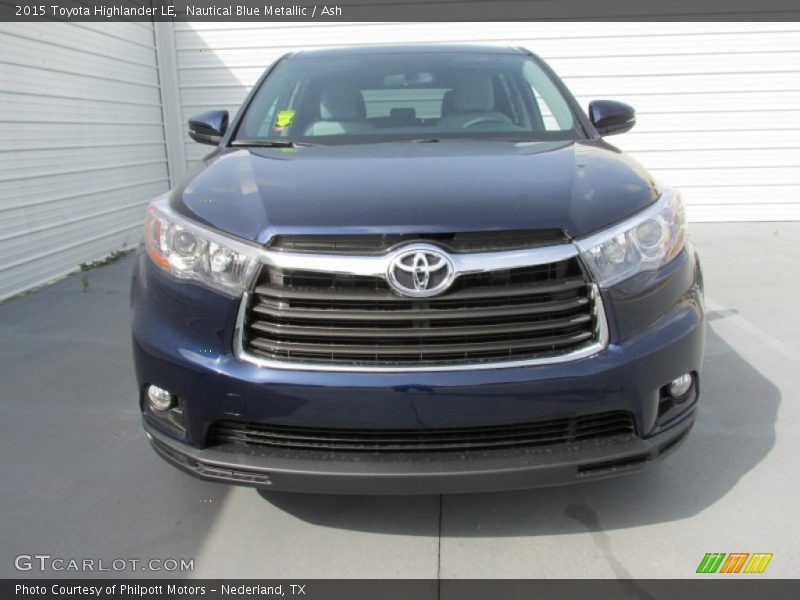 Nautical Blue Metallic / Ash 2015 Toyota Highlander LE