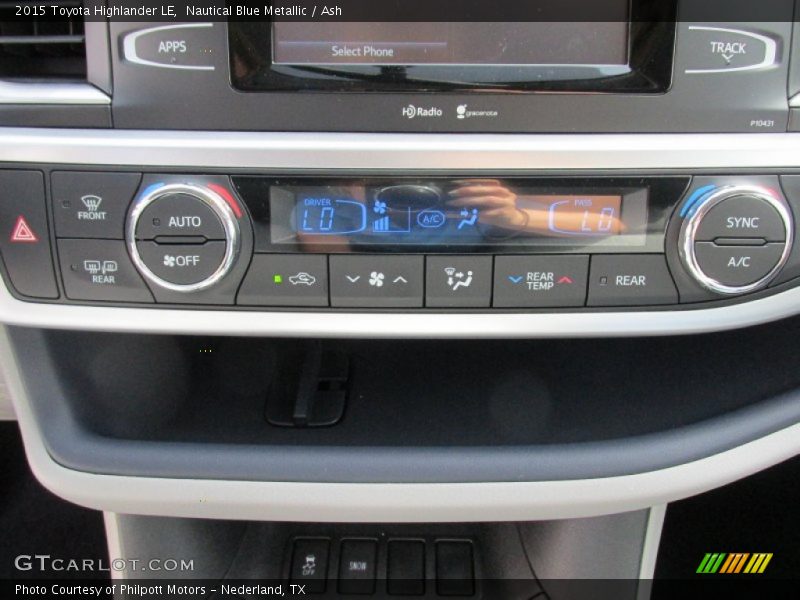 Nautical Blue Metallic / Ash 2015 Toyota Highlander LE
