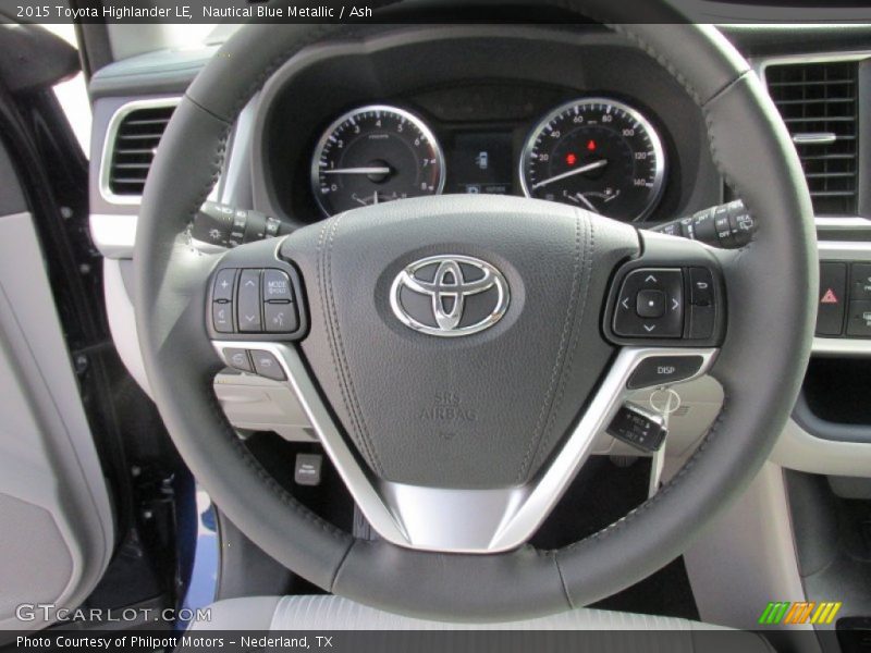 Nautical Blue Metallic / Ash 2015 Toyota Highlander LE