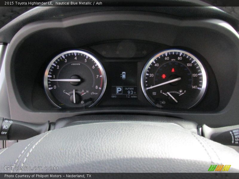Nautical Blue Metallic / Ash 2015 Toyota Highlander LE