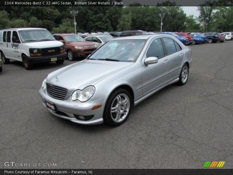 Brilliant Silver Metallic / Black 2004 Mercedes-Benz C 32 AMG Sedan