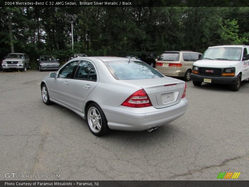 Brilliant Silver Metallic / Black 2004 Mercedes-Benz C 32 AMG Sedan