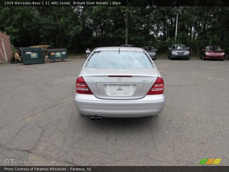 Brilliant Silver Metallic / Black 2004 Mercedes-Benz C 32 AMG Sedan