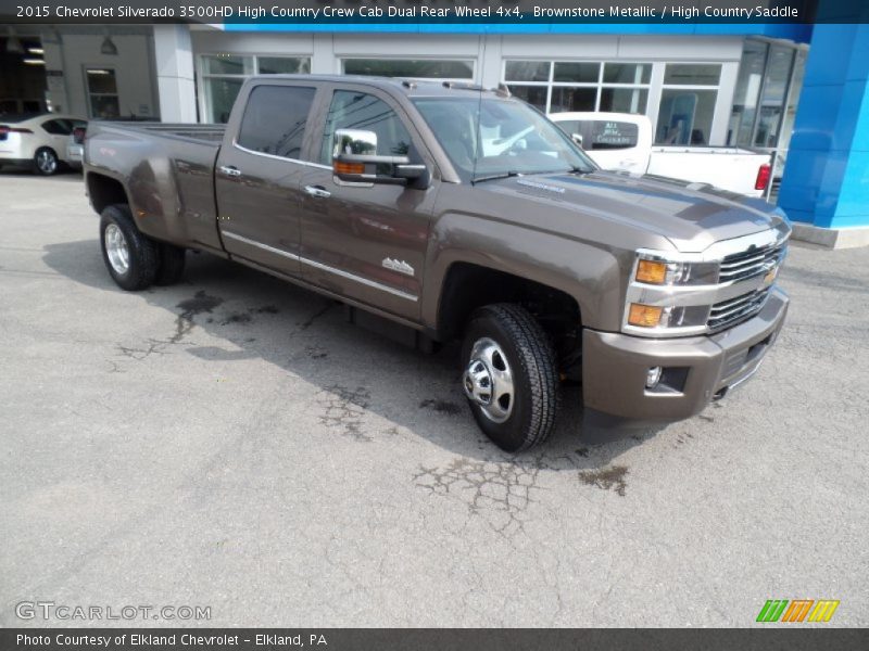 Brownstone Metallic / High Country Saddle 2015 Chevrolet Silverado 3500HD High Country Crew Cab Dual Rear Wheel 4x4