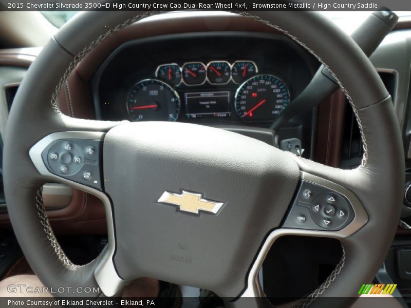 Brownstone Metallic / High Country Saddle 2015 Chevrolet Silverado 3500HD High Country Crew Cab Dual Rear Wheel 4x4