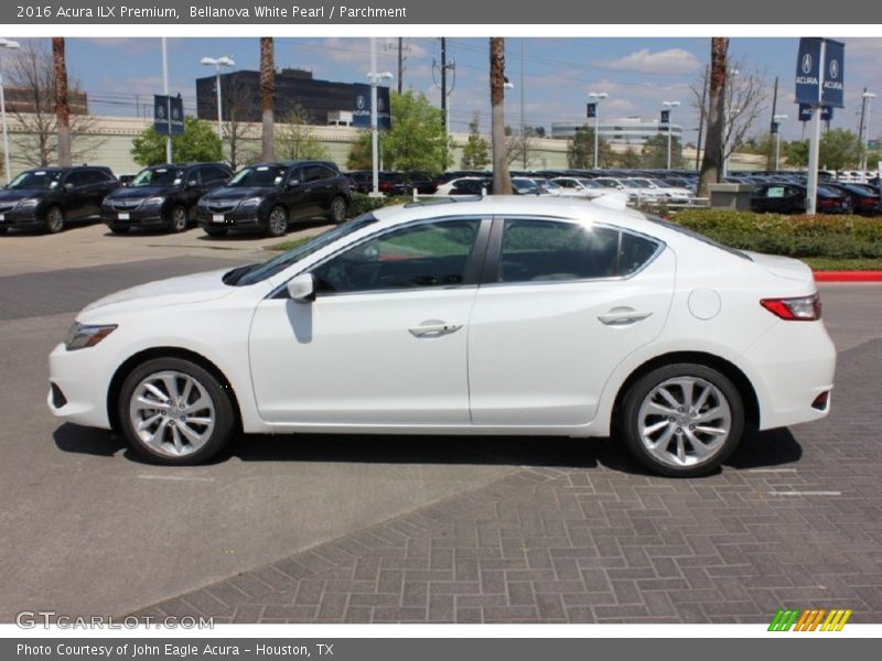 Bellanova White Pearl / Parchment 2016 Acura ILX Premium
