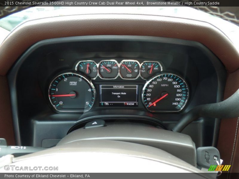 Brownstone Metallic / High Country Saddle 2015 Chevrolet Silverado 3500HD High Country Crew Cab Dual Rear Wheel 4x4