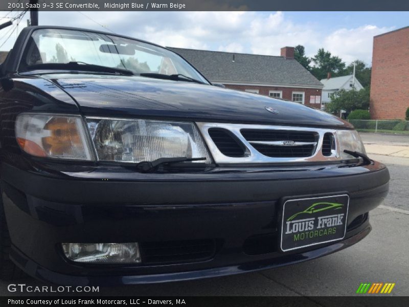 Midnight Blue / Warm Beige 2001 Saab 9-3 SE Convertible