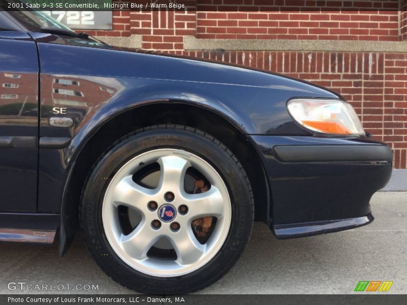 Midnight Blue / Warm Beige 2001 Saab 9-3 SE Convertible