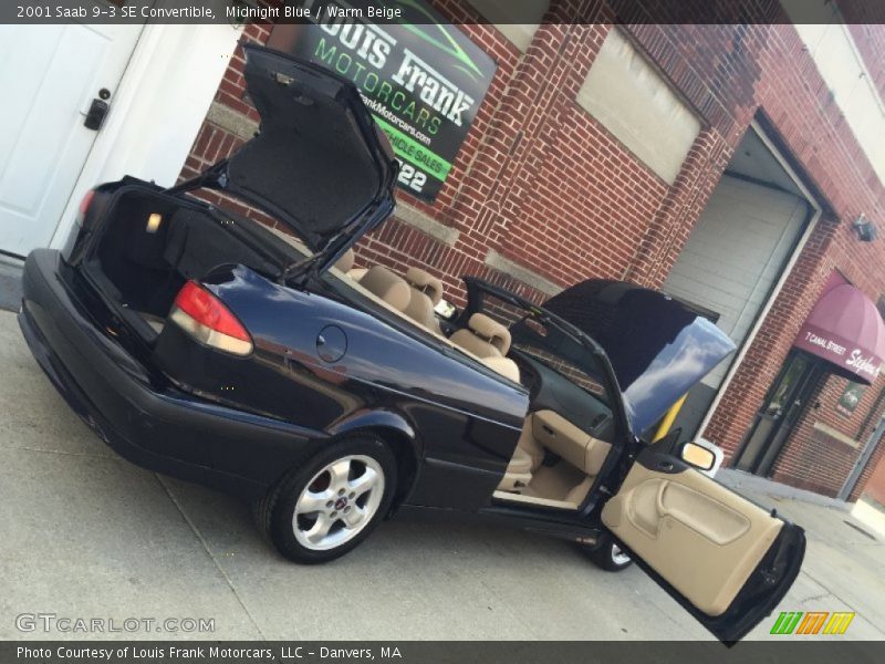 Midnight Blue / Warm Beige 2001 Saab 9-3 SE Convertible