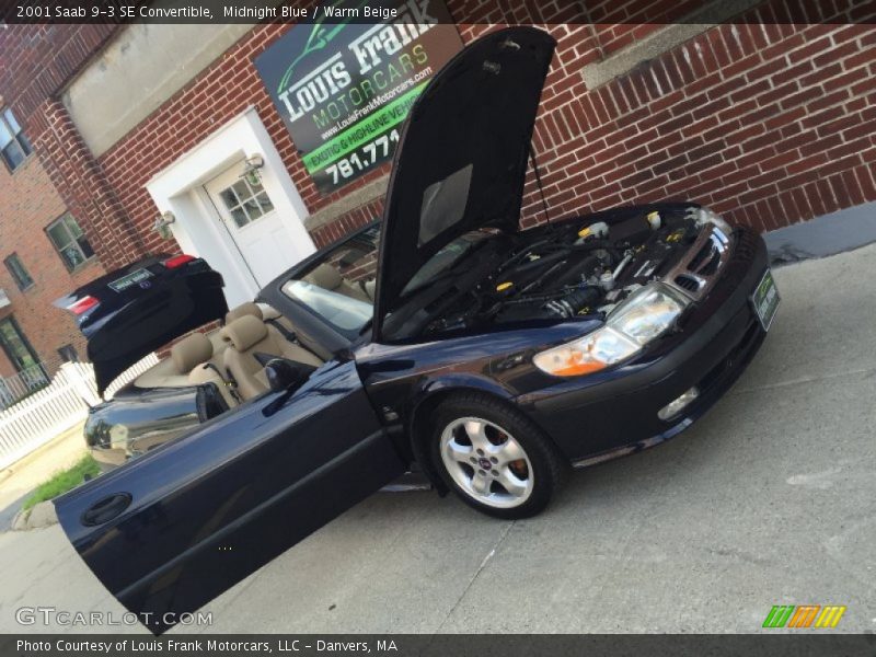 Midnight Blue / Warm Beige 2001 Saab 9-3 SE Convertible