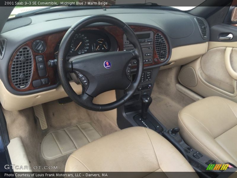  2001 9-3 SE Convertible Warm Beige Interior