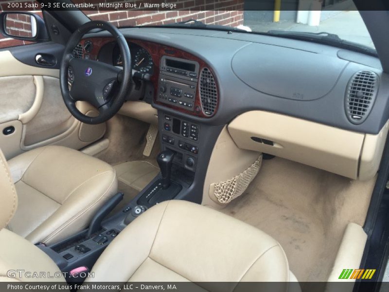 Midnight Blue / Warm Beige 2001 Saab 9-3 SE Convertible