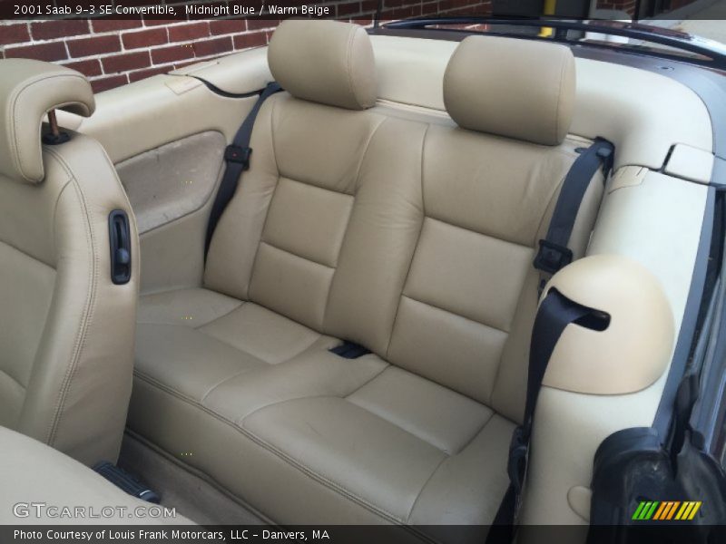 Rear Seat of 2001 9-3 SE Convertible