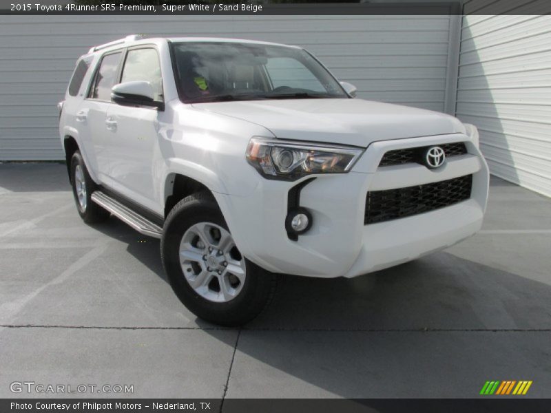 Super White / Sand Beige 2015 Toyota 4Runner SR5 Premium