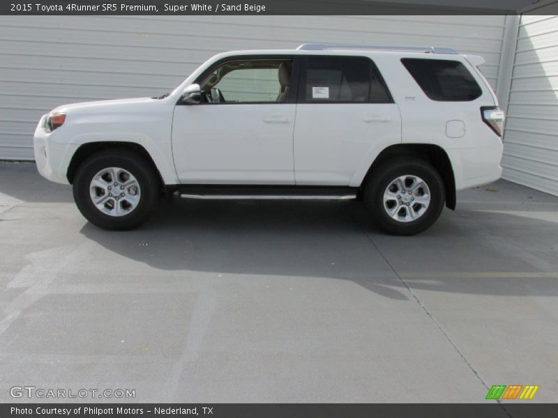 Super White / Sand Beige 2015 Toyota 4Runner SR5 Premium