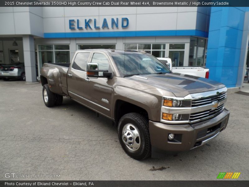 Brownstone Metallic / High Country Saddle 2015 Chevrolet Silverado 3500HD High Country Crew Cab Dual Rear Wheel 4x4