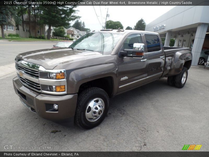 Front 3/4 View of 2015 Silverado 3500HD High Country Crew Cab Dual Rear Wheel 4x4