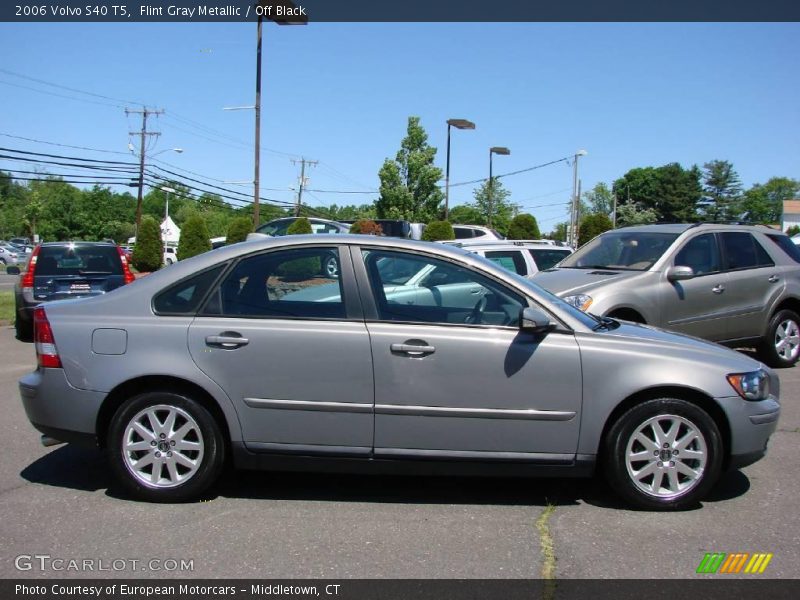 Flint Gray Metallic / Off Black 2006 Volvo S40 T5