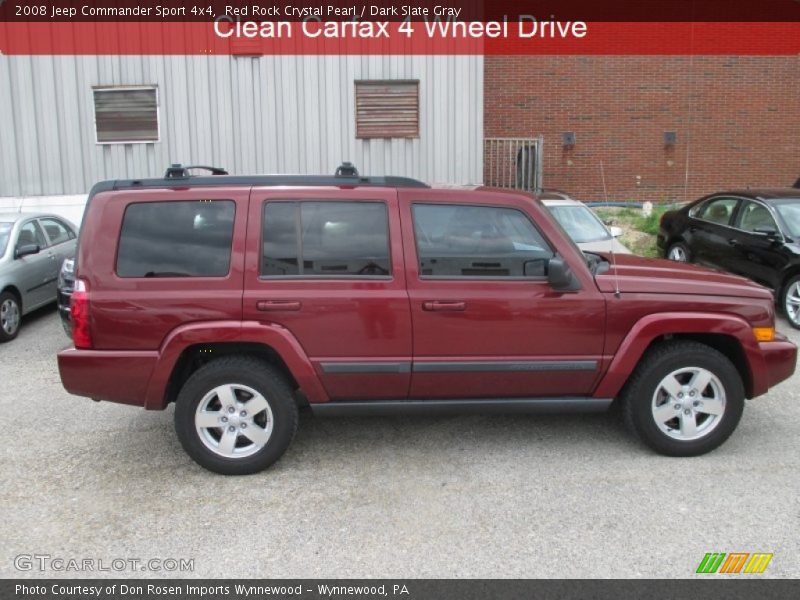 Red Rock Crystal Pearl / Dark Slate Gray 2008 Jeep Commander Sport 4x4