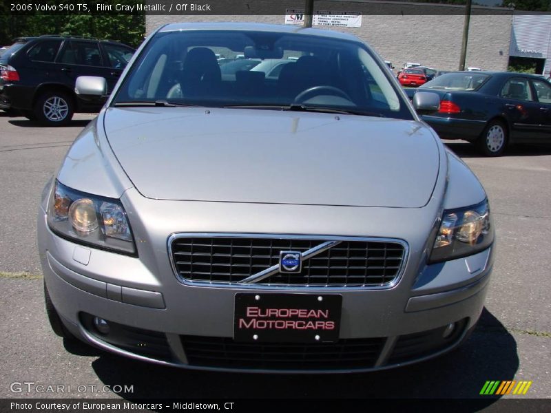 Flint Gray Metallic / Off Black 2006 Volvo S40 T5