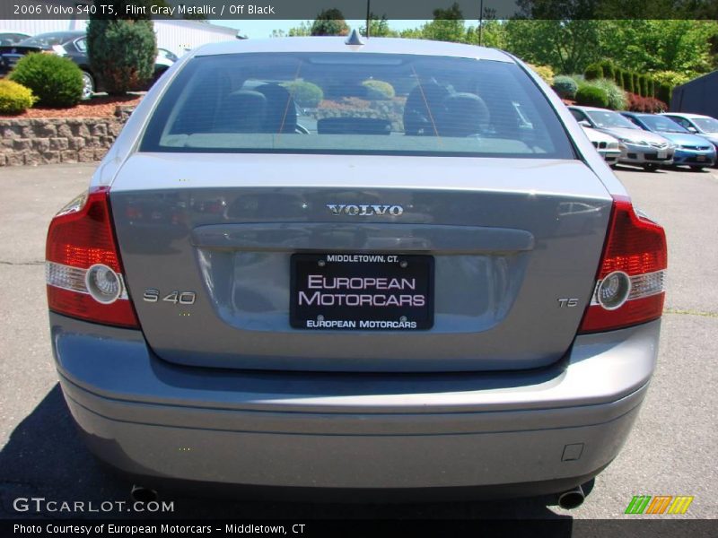 Flint Gray Metallic / Off Black 2006 Volvo S40 T5
