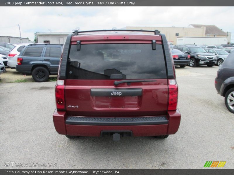 Red Rock Crystal Pearl / Dark Slate Gray 2008 Jeep Commander Sport 4x4