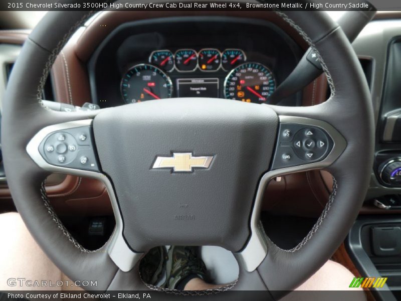 Brownstone Metallic / High Country Saddle 2015 Chevrolet Silverado 3500HD High Country Crew Cab Dual Rear Wheel 4x4