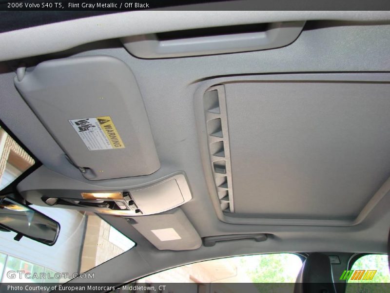 Flint Gray Metallic / Off Black 2006 Volvo S40 T5
