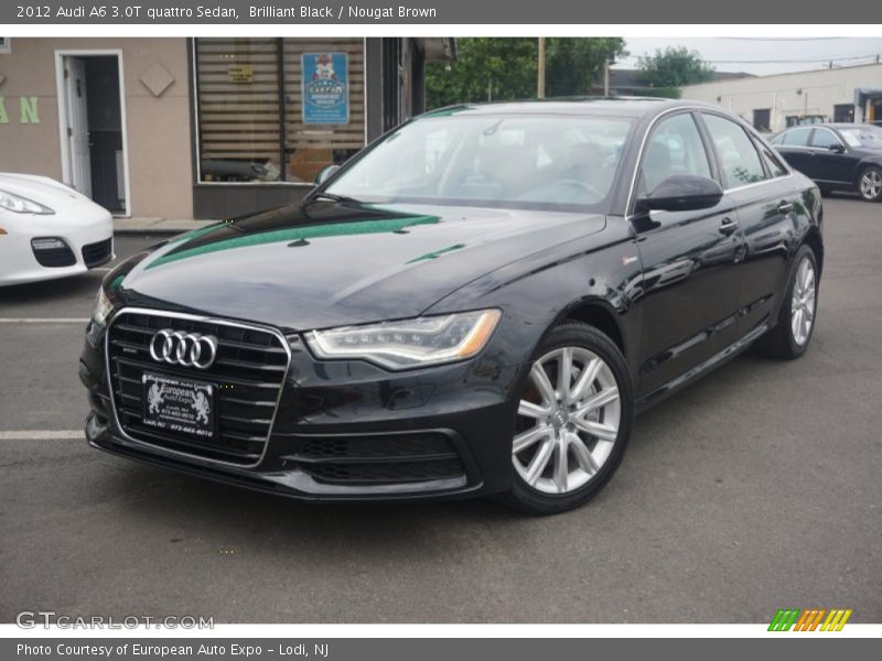 Brilliant Black / Nougat Brown 2012 Audi A6 3.0T quattro Sedan