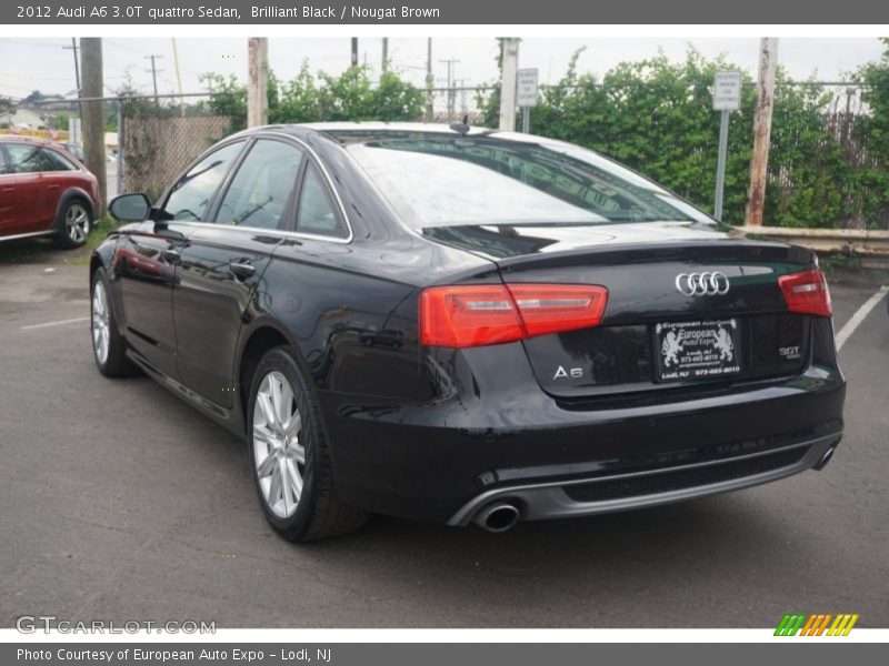 Brilliant Black / Nougat Brown 2012 Audi A6 3.0T quattro Sedan