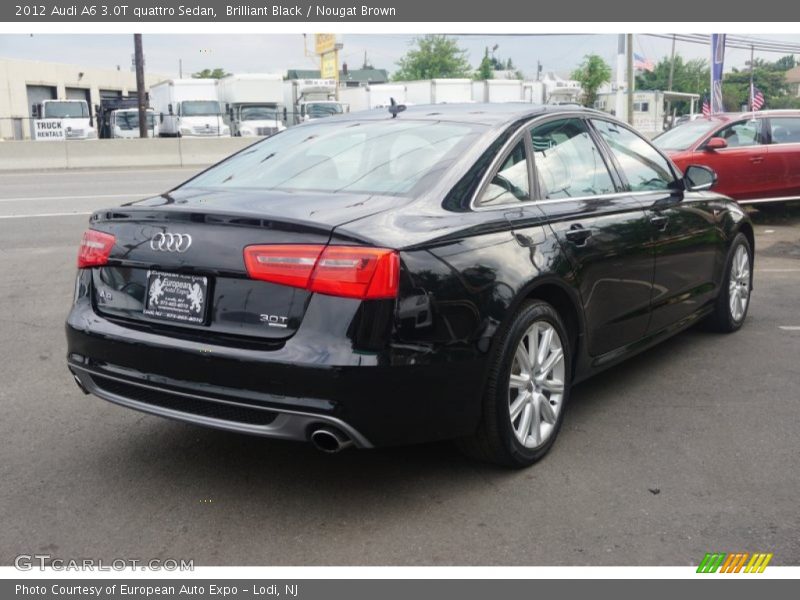 Brilliant Black / Nougat Brown 2012 Audi A6 3.0T quattro Sedan