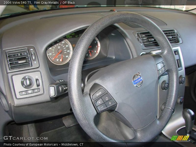 Flint Gray Metallic / Off Black 2006 Volvo S40 T5