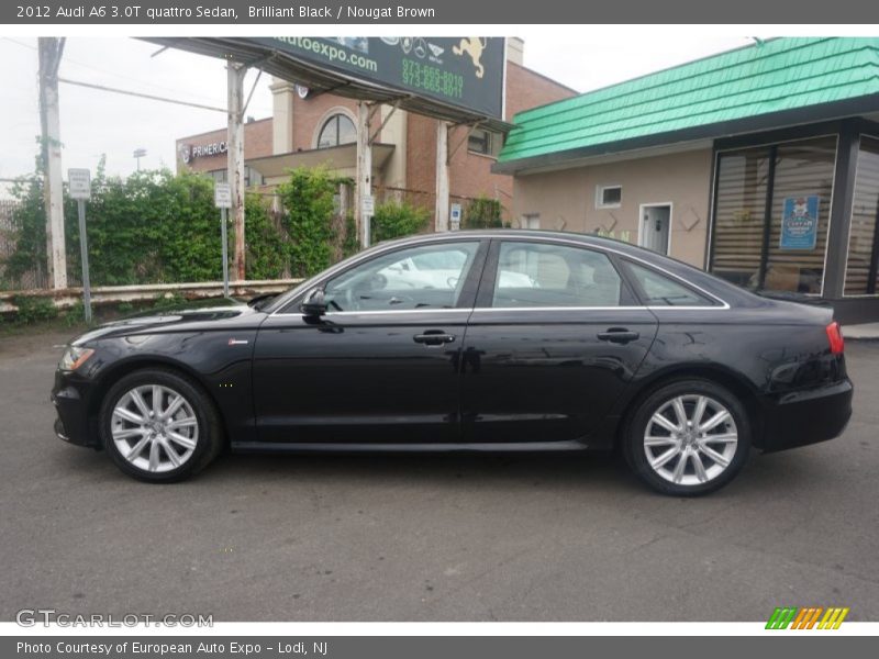 Brilliant Black / Nougat Brown 2012 Audi A6 3.0T quattro Sedan