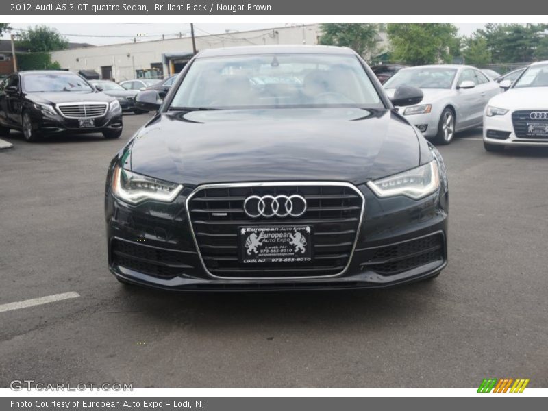 Brilliant Black / Nougat Brown 2012 Audi A6 3.0T quattro Sedan