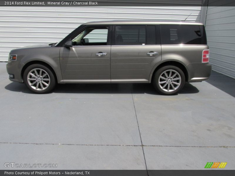 Mineral Gray / Charcoal Black 2014 Ford Flex Limited