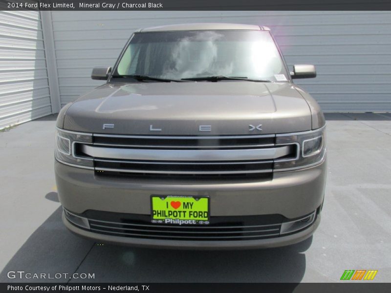 Mineral Gray / Charcoal Black 2014 Ford Flex Limited